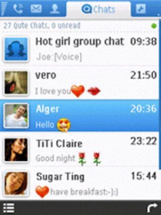Qute message chat