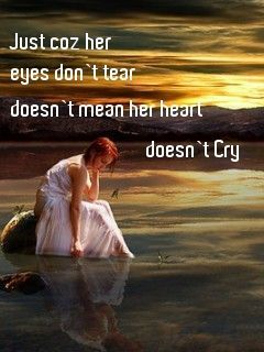 Her heart cries