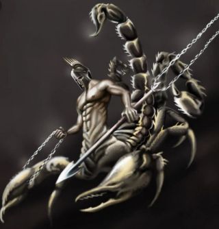 Scorpion king in warrior form