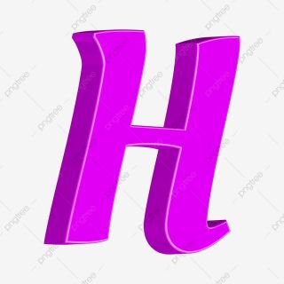 Letter h pink color elegant design 