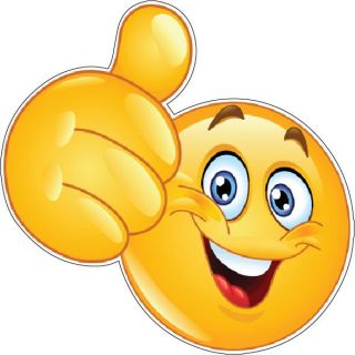 Emoji Doing Thumb Up vinyl sticker