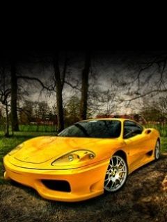 Yellow ferrari