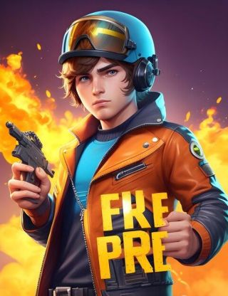 cute free fire game cartoon anime style boy character illustration wallpaper design 978485 272