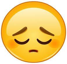 Depressed, sad emoji