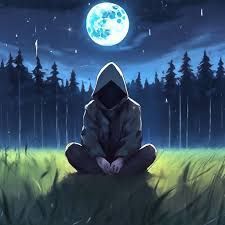 Moon above