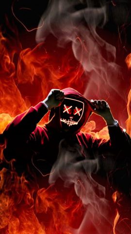 Devil in fire