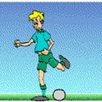 Man Playing Football