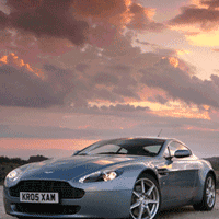 Gray Lights Burning Car