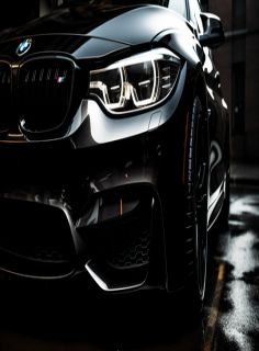 pngtree black bmw car in close up photo 