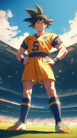 Goku x footballer