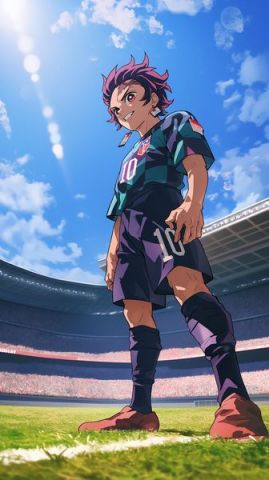 Tanjiro x footballer