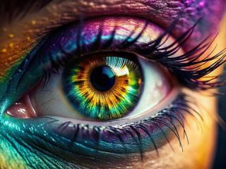 Colored eye