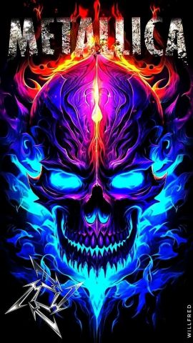 Skull_danger_metalica_by uniquegeegames subscribe for more