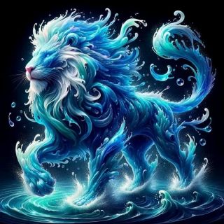 Water lion_wallpaper_by_UNIQUEGEE