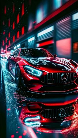 Red benz