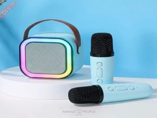 k 12 music player mini speaker with double mic portable karaoke set 546 500x500