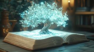 Tree out of book