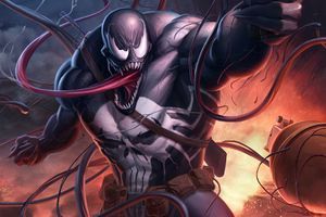 venom with gun