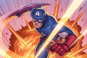 4k captain america art